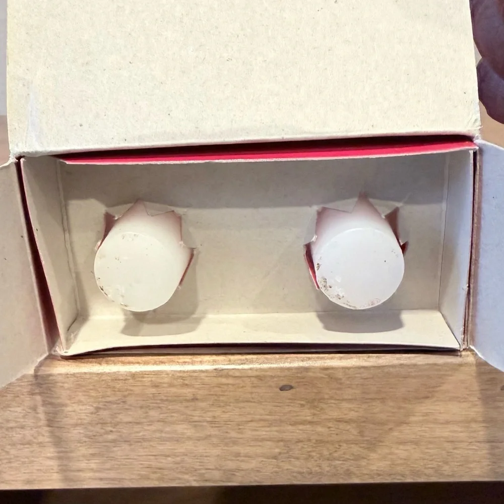Vintage Russ snowman decorative taper candles- new with box